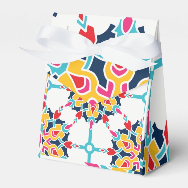 Seamless Turkish Colourful Design    Favour Box (Front Side)