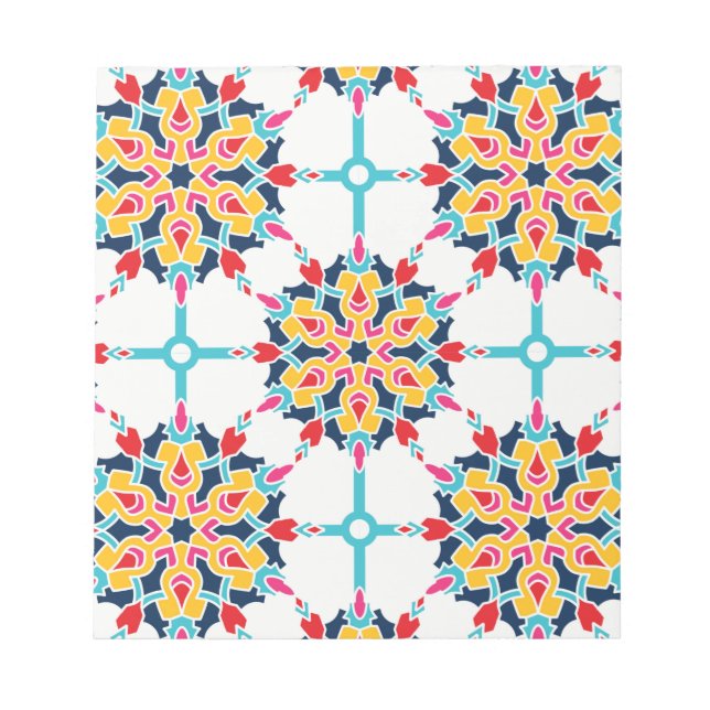 Seamless Turkish Colourful Design   Notepad (Front)