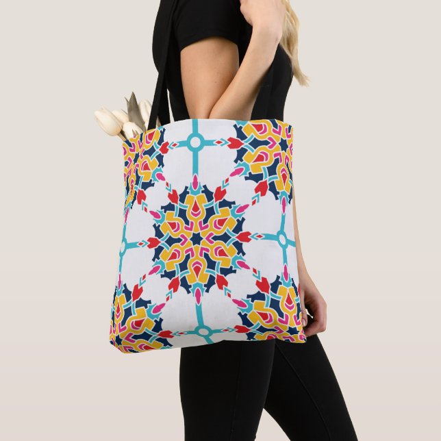 Seamless Turkish Colourful Design    Tote Bag (Close Up)