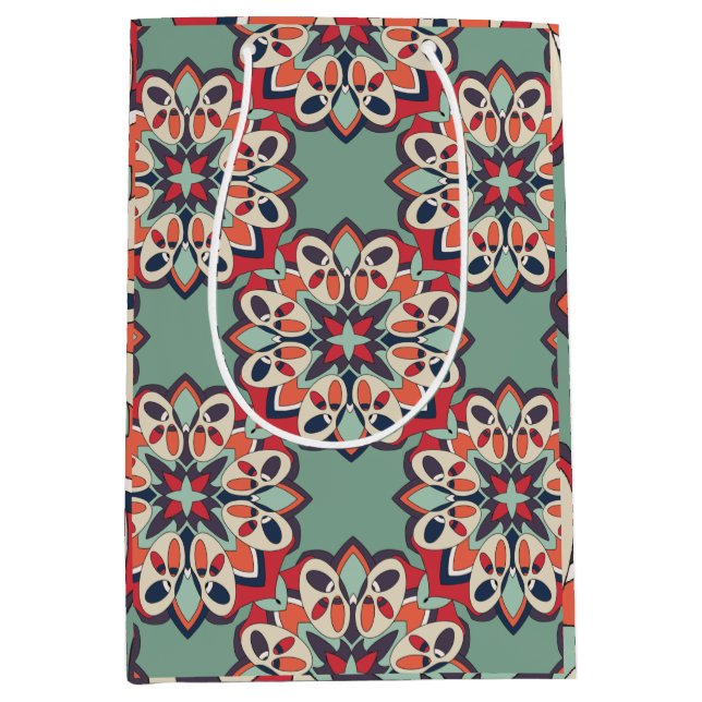 Seamless Turkish Colourful    Medium Gift Bag (Front)