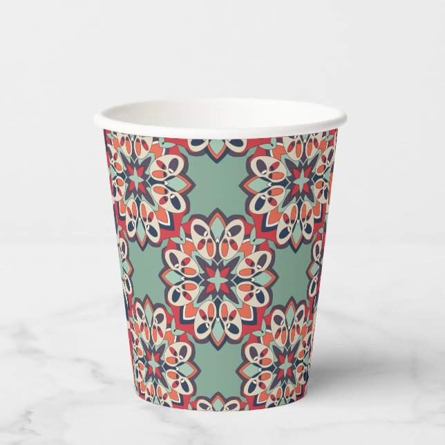 Seamless Turkish Colourful   Paper Cups (Front)