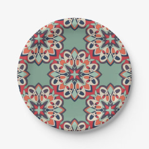 Seamless Turkish Colourful  Paper Plate