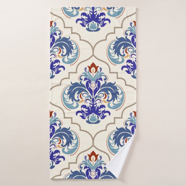 Seamless turkish colourful pattern. bath towel (Bath Towel)