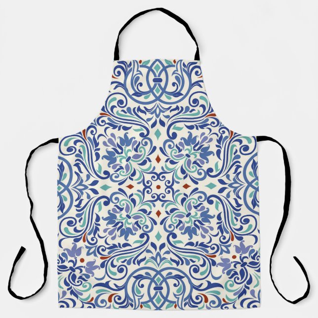Seamless turkish colourful pattern. Endless patter Apron (Front)