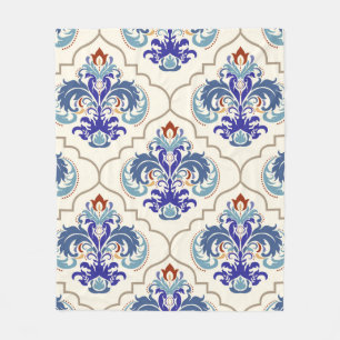 Seamless turkish colourful pattern. fleece blanket