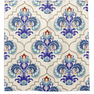 Seamless turkish colourful pattern. shower curtain