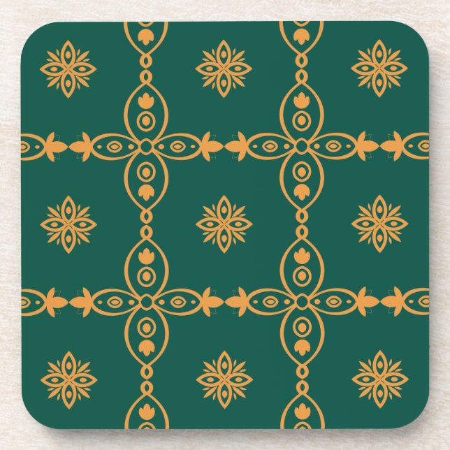 Seamless Turkish Colourful Vintage    Coaster (Front)