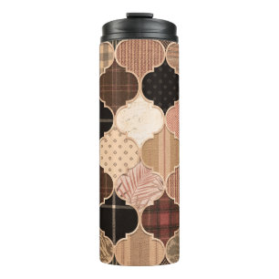 Seamless Various Textured Moroccan Tile Pattern Fa Thermal Tumbler