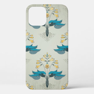 Seamless vintage background. Floral pattern in mod iPhone 12 Case
