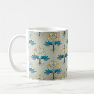 Seamless vintage background. Floral pattern in mod Coffee Mug
