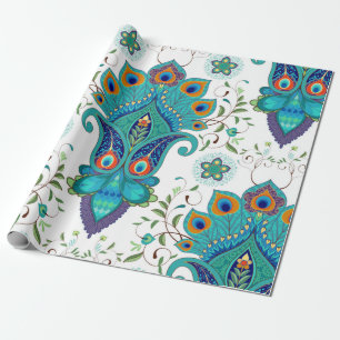 Seamless vintage background with oriental pattern. wrapping paper