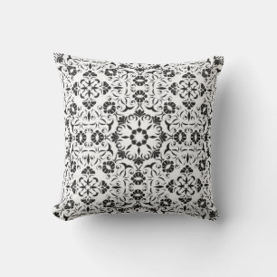 Seamless vintage background with stylised elements cushion