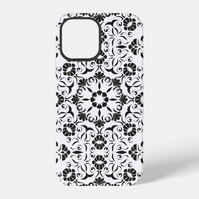 Seamless vintage background with stylised elements iPhone case (Back)