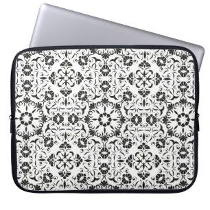 Seamless vintage background with stylised elements laptop sleeve
