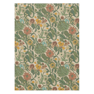 Seamless vintage botanical pattern  tablecloth
