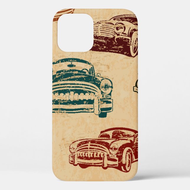 Seamless vintage car background. Case-Mate iPhone case (Back)