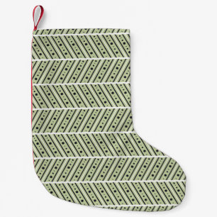Seamless vintage decorative hand drawn pattern. Et Small Christmas Stocking