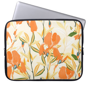 Seamless vintage floral pattern. Arrangement orang Laptop Sleeve