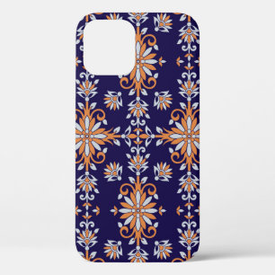Seamless vintage floral pattern iPhone 12 case