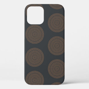 Seamless vintage mandalas. Vintage decorative elem iPhone 12 Case