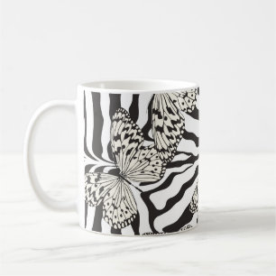 Seamless vintage multicolor butterflies pattern. B Coffee Mug