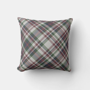 Seamless vintage multicolor tartan pattern. Plaid  Cushion