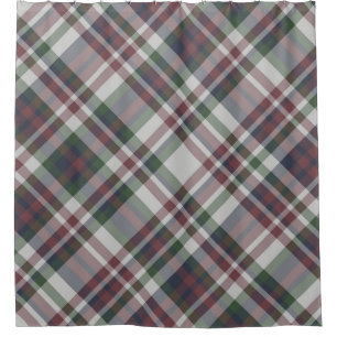 Seamless vintage multicolor tartan pattern. Plaid  Shower Curtain