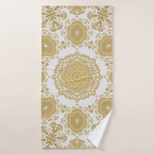 Seamless vintage ornamental texture, oriental, med bath towel