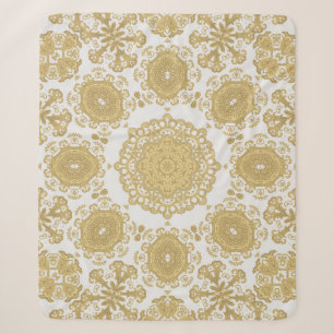 Seamless vintage ornamental texture, oriental, med sherpa blanket