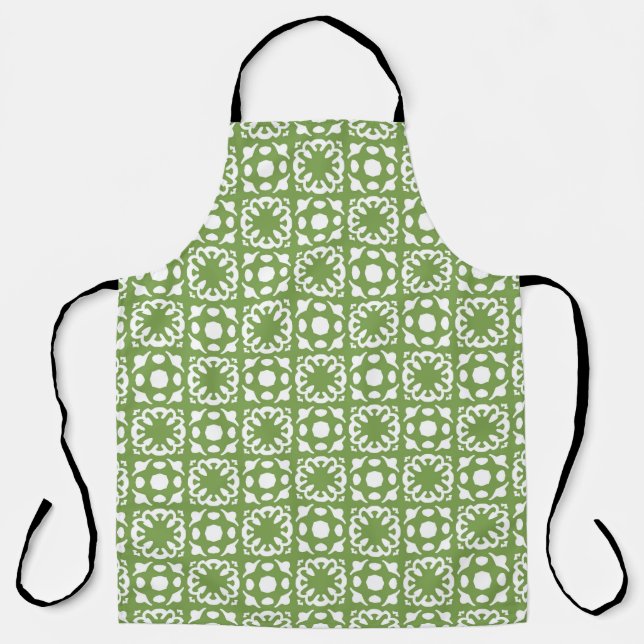 Seamless vintage pattern. Background with beautifu Apron (Front)