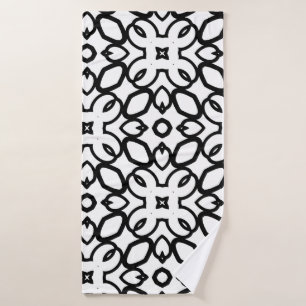 Seamless vintage pattern in geometric ornamental s bath towel