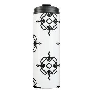 Seamless vintage pattern in geometric ornamental s thermal tumbler