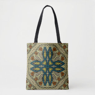 Seamless Vintage pattern in oriental style Flower  Tote Bag