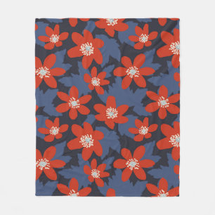 Seamless vintage pattern in Scandinavian style wit Fleece Blanket