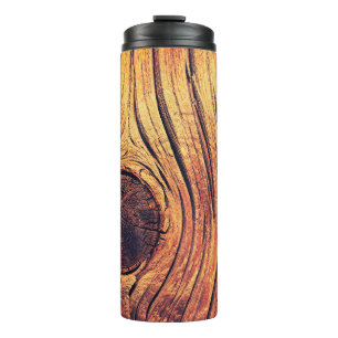 Seamless vintage pattern of abstract floral elemen thermal tumbler