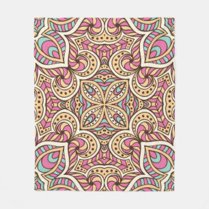 Seamless vintage pattern. Vintage decorative eleme Fleece Blanket