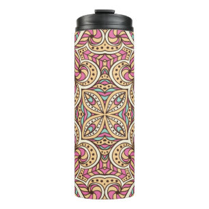 Seamless vintage pattern. Vintage decorative eleme Thermal Tumbler