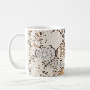 Seamless vintage pattern with an effect of attriti coffee mug