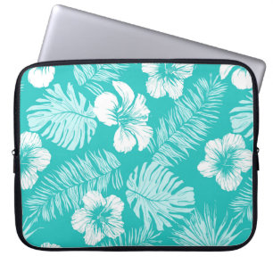 Seamless vintage pattern with leaves of tropical p laptop sleeve