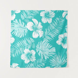 Seamless vintage pattern with leaves of tropical p tapestry