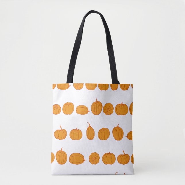Seamless vintage pattern with pumpkinsvintage, agr tote bag (Front)