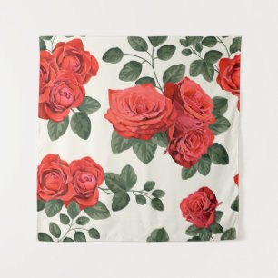 Seamless vintage pattern with roses tapestry