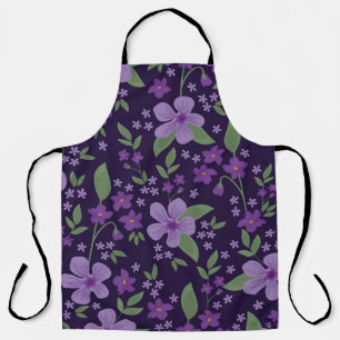 Seamless vintage pattern. wonderful lilac and purp apron
