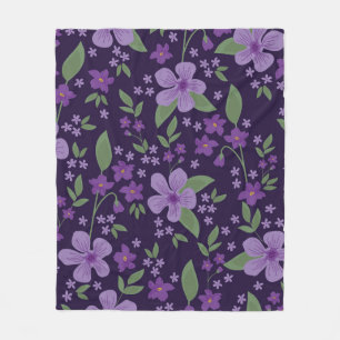 Seamless vintage pattern. wonderful lilac and purp fleece blanket