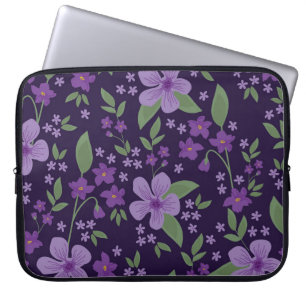 Seamless vintage pattern. wonderful lilac and purp laptop sleeve