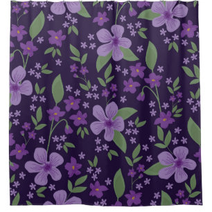 Seamless vintage pattern. wonderful lilac and purp shower curtain