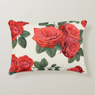Seamless vintage roses pattern, floral design. decorative cushion