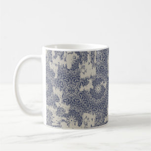 Seamless vintage rug with an effect of attrition. coffee mug