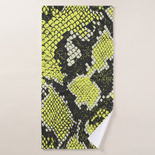 Seamless vintage snake animal skin pattern. Snakes Bath Towel