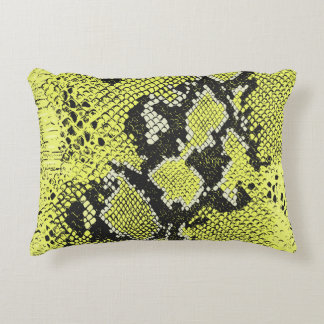 Seamless vintage snake animal skin pattern. Snakes Decorative Cushion